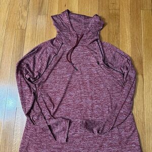 Under Armour Burgundy Heather Long Sleeve with Hood